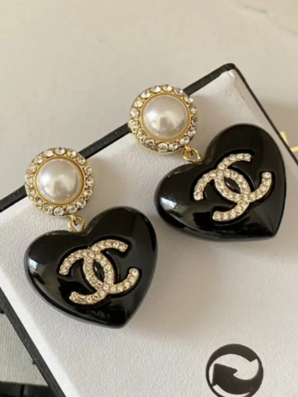 Chanel Black  Earrings - Picture 2 of 2
